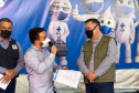 O Paraná iniciou a participação no Plano Nacional de Expansão da Testagem para a Covid-19 do Ministério da Saúde. O secretário de Estado da Saúde, Beto Preto, esteve em Foz do Iguaçu nesta sexta-feira (17) para o lançamento do projeto. -  Foz do Iguaçu, 17/09/2021  -  Foto: Gustavo Marçal/SESA