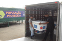 O Paraná recebeu no início da tarde deste sábado (18) mais 363.800 vacinas contra a Covid-19 da CoronaVac. A Secretaria de Estado da Saúde confirmou a chegada ao Estado de duas remessas, que desembarcaram no aeroporto Afonso Pena, em São José dos Pinhais, às 12h55, no voo LA 3443, e às 13h55, no voo AD 4830. -  Curitiba, 18/09/2021  -  Foto: Américo Antonio/SESA