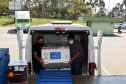 Com a ajuda das vacinas contra a Covid-19 que o Paraná recebeu nesta segunda-feira (20), a Secretaria de Estado da Saúde dará início a mais uma etapa da campanha de vacinação com a aplicação das doses de reforço (terceira dose).. Foto: Américo Antonio/SESA