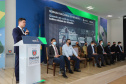 O governador Carlos Massa Ratinho Junior participa nesta segunda-feira (20),  do lançamento da Semana Nacional de Transito ao lado do secretário nacional de Trânsito, Frederico Carneiro, e do diretor-geral do Detran-PR, Wagner Mesquita.   20/09/2021 - Foto: Geraldo Bubniak/AEN