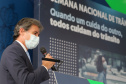 O governador Carlos Massa Ratinho Junior participa nesta segunda-feira (20),  do lançamento da Semana Nacional de Transito ao lado do secretário nacional de Trânsito, Frederico Carneiro (foto), e do diretor-geral do Detran-PR, Wagner Mesquita.   20/09/2021 - Foto: Geraldo Bubniak/AEN