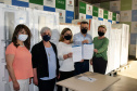 A Secretaria de Estado da Saúde (Sesa) recebeu 20 geladeiras e quatro câmaras frias, ou ultrafreezers, por meio do movimento Unidos pela Vacina. Os novos equipamentos auxiliarão no armazenamento de insumos como vacinas e medicamentos, nas 22 Regionais de Saúde. A entrega foi realizada nesta segunda-feira (20) na Coordenação de Material de Patrimônio (Comp).
Foto: Américo Antonio/SESA