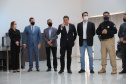 O governador Carlos Massa Ratinho Junior entrega nesta quarta-feira (22), novas viaturas para a Polícia Rodoviária Federal (PRF)  na sede da Superintendência no Paraná. Na foto, secretário de Estado da Infraestrutura e Logística, Sandro Alex  - 22/09/2021 - Foto: Geraldo Bubniak/AEN