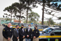 O governador Carlos Massa Ratinho Junior entrega nesta quarta-feira (22), novas viaturas para a Polícia Rodoviária Federal (PRF)  na sede da Superintendência no Paraná. - 22/09/2021 - Foto: Geraldo Bubniak/AEN