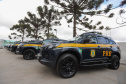 O governador Carlos Massa Ratinho Junior entrega nesta quarta-feira (22), novas viaturas para a Polícia Rodoviária Federal (PRF)  na sede da Superintendência no Paraná. - 22/09/2021 - Foto: Geraldo Bubniak/AEN