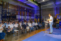 Governador Carlos Massa Ratinho Junior, participou da inauguração da nova planta industrial da Sooro Renner, líder nacional na produção de proteínas derivadas do soro de leite, em Marechal Cândido Rondon - Presentes, o 
prefeito Marcio Rauber e o diretor-presidente da Sooro Renner, William da Silva  - Marechal Cândido Rondon, 22/09/2021  -  Foto: Gilson Abreu/AEN