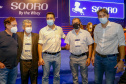 Governador Carlos Massa Ratinho Junior, participou da inauguração da nova planta industrial da Sooro Renner, líder nacional na produção de proteínas derivadas do soro de leite, em Marechal Cândido Rondon - Presentes, o 
prefeito Marcio Rauber e o diretor-presidente da Sooro Renner, William da Silva  - Marechal Cândido Rondon, 22/09/2021  -  Foto: Gilson Abreu/AEN