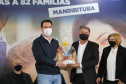 O governador Carlos Massa Ratinho Junior entrega nesta quinta-feira (23), em Mandirituba, na Região Metropolitana de Curitiba, 82 títulos de regularização fundiária para moradores dos bairros São João e Vila Queimados. E tambem  libera R$ 1,3 milhão para pavimentação de vias.   23/09/2021 - Foto: Geraldo Bubniak/AEN
