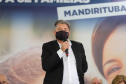 O governador Carlos Massa Ratinho Junior entrega nesta quinta-feira (23), em Mandirituba, na Região Metropolitana de Curitiba, 82 títulos de regularização fundiária para moradores dos bairros São João e Vila Queimados. E tambem  libera R$ 1,3 milhão para pavimentação de vias.  Na foto o  prefeito,  Luis Antonio Biscaia. 23/09/2021 - Foto: Geraldo Bubniak/AEN