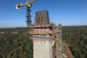 Obras da Ponte da Integração Brasil-Paraguai estão 70% concluídas. Foto: DER