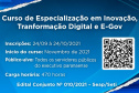 Abertas as inscrições para Especialização em Inovação, Transformação Digital e E-Gov  - Foto: Escola de Gestão