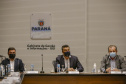 Semana da Inovação - Leandro Moura, presidente da Celepar - Marcelo Rangel, superintendente de Inovação -  Aldo Bona, superintendente de Ciência, Tecnologia e Ensino Superior  - Curitiba, 27/09/2021  - Foto Gilson Abreu/AEN