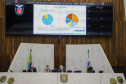 O secretário de Estado da Fazenda, Renê Garcia Júnior, apresenta os dados do Governo relativos ao cumprimento das metas fiscais referente ao 2º quadrimestre de 2021 - de maio a agosto deste ano. Foto: Ari Dias/AEN