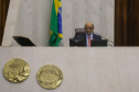 O secretário de Estado da Fazenda, Renê Garcia Júnior, apresenta os dados do Governo relativos ao cumprimento das metas fiscais referente ao 2º quadrimestre de 2021 - de maio a agosto deste ano. Foto: Ari Dias/AEN