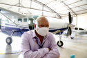 Quem precisa se deslocar entre Arapongas e Curitiba passou a contar com uma opção mais rápida e segura. O governador Carlos Massa Ratinho Junior confirmou nesta quarta-feira (30), no aeroporto municipal, a incorporação da cidade da Região Norte ao Voe Paraná, o maior programa de aviação regional do País. -  Arapongas, 30/09/2021  -  Foto Gilson Abreu/AEN