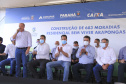 O governador Carlos Massa Ratinho Junior participou nesta quinta-feira (30) de mais dois capítulos da transformação habitacional de Arapongas, na Região Norte. Foto: Gustavo Pontes/SEDU