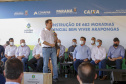 Arapongas, na Região Norte, vai dar um salto de qualidade na questão habitacional. Em ações desenvolvidas pelo Governo do Estado, a cidade vai ganhar nos próximos meses um novo bairro planejado, com 1.479 moradias divididas em duas fases, e uma unidade do Condomínio do Idoso, com 40 residências exclusivas para a terceira idade. - Arapongas, 30/09/2021 - Foto Gilson Abreu/AEN
