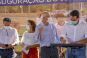 O governador Carlos Massa Ratinho Junior participou nesta quinta-feira (30), em Rolândia, na Região Norte, da inauguração de duas unidades do Meu Campinho, um dos principais programas de esporte e lazer do Governo do Estado. Ele anunciou  também a liberação de R$ 1.799.678,06 para a retomada da construção de um novo Centro Municipal de Educação Infantil (CMEI). 
Foto Gilson Abreu/AEN