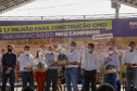 O governador Carlos Massa Ratinho Junior participou nesta quinta-feira (30), em Rolândia, na Região Norte, da inauguração de duas unidades do Meu Campinho, um dos principais programas de esporte e lazer do Governo do Estado. Ele anunciou  também a liberação de R$ 1.799.678,06 para a retomada da construção de um novo Centro Municipal de Educação Infantil (CMEI). 
Foto Gilson Abreu/AEN