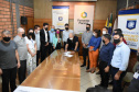 O diretor de Mercado da Fomento Paraná, Vinicius Rocha, e o prefeito de Francisco Beltrão, Cleber Fontana, assinaram nesta quinta, 30, o primeiro contrato de financiamento de operação de microcrédito do Programa Juros Zero de Francisco Beltrão. -  Curitiba, 30/09/2021  -   Foto: Claudinei Del Cielo/Prefeitura de Francisco Beltrão
