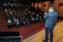 O secretário da Comunicação e da Cultura do Paraná, João Evaristo Debiasi  recebe novos contratados do Serviço Social Autônomo E-Paraná Comunicação (E-PR) nesta segunda-feira (04), no Museu Oscar Niemeyer (MON), em Curitiba.   04/10/2021 - Foto: Geraldo Bubniak/AEN