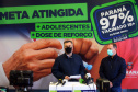 

Saúde distribui primeiras vacinas para reforço de idosos acima de 60 anos e trabalhadores da saúde e anuncia chegada de novos lotes dos imunizantes . Foto: Américo Antonio/SESA