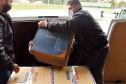 As 344.210 doses da vacina contra a Covid-19 referentes à 56ª pauta de distribuição do Ministério da Saúde chegaram ao Paraná nesta terça-feira (5). Foto: Américo Antonio/SESA
