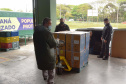 As 344.210 doses da vacina contra a Covid-19 referentes à 56ª pauta de distribuição do Ministério da Saúde chegaram ao Paraná nesta terça-feira (5). Foto: Américo Antonio/SESA