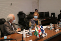 As novas oportunidades de parceria entre o Paraná e o Canadá foram o foco da visita de uma comitiva do Consulado Geral do Canadá a Curitiba nesta quarta-feira (6). O vice-governador Darci Piana recebeu, no Palácio Iguaçu, a cônsul-geral do Canadá em São Paulo, Heather Cameron. Foto: Camila Tonett/Vice-governadoria