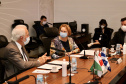 As novas oportunidades de parceria entre o Paraná e o Canadá foram o foco da visita de uma comitiva do Consulado Geral do Canadá a Curitiba nesta quarta-feira (6). O vice-governador Darci Piana recebeu, no Palácio Iguaçu, a cônsul-geral do Canadá em São Paulo, Heather Cameron. Foto: Camila Tonett/Vice-governadoria