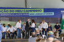 O governador em exercício Darci Piana vistoriou nesta quinta-feira (07) a construção do novo trevo da PR-281, e inaugurou uma unidade do Meu Campinho no distrito de Doutor Antonio Paranhos, em São Jorge D’Oeste, na região Sudoeste do Paraná. - São Jorge D’Oeste, 07/10/2021 -  Foto: Gilson Abreu/AEN