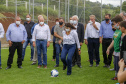 O governador em exercício Darci Piana vistoriou nesta quinta-feira (07) a construção do novo trevo da PR-281, e inaugurou uma unidade do Meu Campinho no distrito de Doutor Antonio Paranhos, em São Jorge D’Oeste, na região Sudoeste do Paraná. - São Jorge D’Oeste, 07/10/2021 -  Foto: Gilson Abreu/AEN