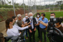 O governador em exercício Darci Piana vistoriou nesta quinta-feira (07) a construção do novo trevo da PR-281, e inaugurou uma unidade do Meu Campinho no distrito de Doutor Antonio Paranhos, em São Jorge D’Oeste, na região Sudoeste do Paraná. - São Jorge D’Oeste, 07/10/2021 -  Foto: Gilson Abreu/AEN