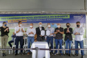Lazer, geração de emprego e manutenção da limpeza e infraestrutura urbana. As ações fazem parte do pacote de anúncios confirmado nesta quinta-feira (07) pelo governador em exercício Darci Piana em visita à Nova Esperança do Sudoeste. - Nova esperança do Sudoeste, 07/10/2021  -  Foto: Gilson Abreu/AEN