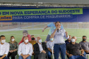 Lazer, geração de emprego e manutenção da limpeza e infraestrutura urbana. As ações fazem parte do pacote de anúncios confirmado nesta quinta-feira (07) pelo governador em exercício Darci Piana em visita à Nova Esperança do Sudoeste. - Nova esperança do Sudoeste, 07/10/2021  -  Foto: Gilson Abreu/AEN
