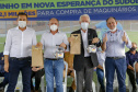 Lazer, geração de emprego e manutenção da limpeza e infraestrutura urbana. As ações fazem parte do pacote de anúncios confirmado nesta quinta-feira (07) pelo governador em exercício Darci Piana em visita à Nova Esperança do Sudoeste. - Nova esperança do Sudoeste, 07/10/2021  -  Foto: Gilson Abreu/AEN
