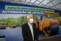 O governador em exercício Darci Piana anunciou nesta quinta-feira (07) novos investimentos para Francisco Beltrão, no Sudoeste do Paraná. As ações do Governo do Estado contemplam equipamentos para a saúde, a pavimentação de 51 vias urbanas e o lançamento do edital de licitação para a construção de uma Delegacia Cidadã na cidade. -  Francisco Beltrão, 07/10/2021  -  Foto: Gilson Abreu/AEN