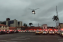 As unidades da Polícia Militar de todo o estado estão nesta sexta-feira (08/10) reforçando o policiamento ostensivo e preventivo nas áreas urbanas e rurais, eixos comerciais e residenciais. A atividade é da megaoperação Fecha Quartel do Comando-Geral da PM, coordenada pelo Subcomando-Geral, que conta com a aplicação de todo o efetivo administrativo dos Batalhões e Companhias Independentes. -  Curitiba, 08/10/2021  - Foto: PMPR