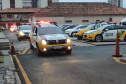 As unidades da Polícia Militar de todo o estado estão nesta sexta-feira (08/10) reforçando o policiamento ostensivo e preventivo nas áreas urbanas e rurais, eixos comerciais e residenciais. A atividade é da megaoperação Fecha Quartel do Comando-Geral da PM, coordenada pelo Subcomando-Geral, que conta com a aplicação de todo o efetivo administrativo dos Batalhões e Companhias Independentes. -  Curitiba, 08/10/2021  - Foto: PMPR