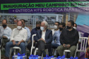  No evento de inauguração do Meu Campinho, o governador em exercício também fez o repasse de kits de robótica do Governo do Estado ao município. Foto: Gustavo Pontes/SEDU