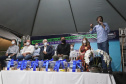  No evento de inauguração do Meu Campinho, o governador em exercício também fez o repasse de kits de robótica do Governo do Estado ao município. Foto: Gustavo Pontes/SEDU