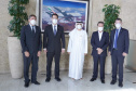 Em reunião com executivos da Emirates, Governador busca voo direto entre Paraná e Dubai. Foto: Governo do Paraná