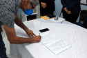 A Secretaria de Estado da Saúde (Sesa) assinou um termo de cooperação técnico científica nesta quarta-feira (13) para implantação e desenvolvimento de atividades de ensino, pesquisa e expansão no Hospital Regional do Litoral (HRL) de Paranaguá, em parceria com a Universidade Estadual do Paraná (Unespar). - Paranaguá, 13/10/2021  -  Foto: Américo Antonio/SESA
