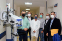 A Secretaria de Estado da Saúde (Sesa) assinou um termo de cooperação técnico científica nesta quarta-feira (13) para implantação e desenvolvimento de atividades de ensino, pesquisa e expansão no Hospital Regional do Litoral (HRL) de Paranaguá, em parceria com a Universidade Estadual do Paraná (Unespar). - Paranaguá, 13/10/2021  -  Foto: Américo Antonio/SESA