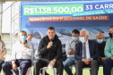 O governador em exercício Darci Piana e o secretário estadual da Saúde, Beto Preto, entregam nesta quarta-feira (13), veículos da Estratégia da Saúde da Família aos municípios da 1ª Regional de Saúde de Paranaguá, além de computadores para renovação e modernização do parque tecnológico da Sesa. Na foto o prefeito de Paranaguá. Marcelo Roque . 13/10/2021 - Foto: Geraldo Bubniak/AEN