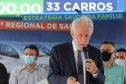 O governador em exercício Darci Piana e o secretário estadual da Saúde, Beto Preto, entregam nesta quarta-feira (13), veículos da Estratégia da Saúde da Família aos municípios da 1ª Regional de Saúde de Paranaguá, além de computadores para renovação e modernização do parque tecnológico da Sesa.13/10/2021 - Foto: Geraldo Bubniak/AEN
