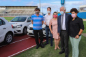 O governador em exercício Darci Piana e o secretário estadual da Saúde, Beto Preto, entregam nesta quarta-feira (13), veículos da Estratégia da Saúde da Família aos municípios da 1ª Regional de Saúde de Paranaguá, além de computadores para renovação e modernização do parque tecnológico da Sesa.13/10/2021 - Foto: Geraldo Bubniak/AEN