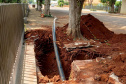A Sanepar iniciou obra de implantação de 2,3 quilômetros de tubulações (anéis) de distribuição de água em Maripá, no Oeste do Paraná, com o objetivo de atender à demanda crescente de consumo na cidade.-  Curitiba, 13/10/2021  -  Foto: Sanepar