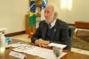 O Consórcio Brasil Verde, nova iniciativa que está sendo criada pelo Fórum Nacional de Governadores para proteção do meio ambiente, tem apoio do Paraná. O governador em exercício Darci Piana declarou a adesão do Estado durante o encontro online realizado nesta quinta-feira (14), que reuniu representantes dos demais estados brasileiros para discutir o detalhamento do plano.Foto: Ari Dias/ AEN.