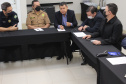 A Paraná Turismo realizou nesta quinta-feira (14), em Foz do Iguaçu, uma reunião com entidades do setor, para discutir estratégias para melhorar a segurança dos turistas na região da fronteira. A reunião contou com o apoio da Secretaria de Segurança Pública do Paraná. - Curitiba, 14/10/2021 - Foto: SEDEST
